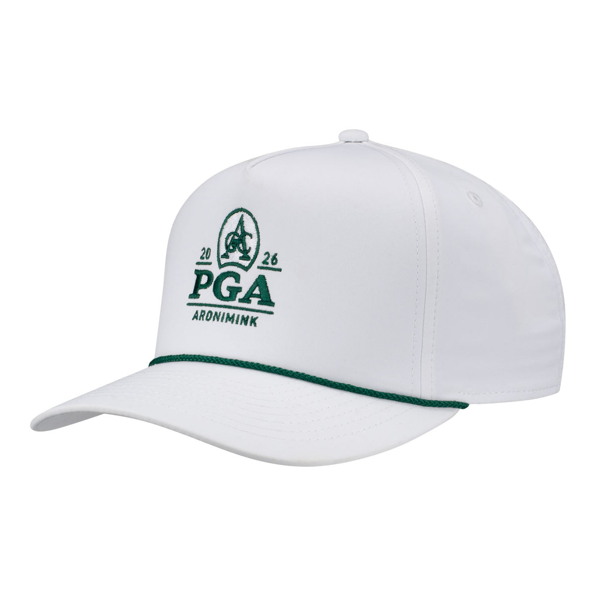 IMPERIAL 2026 PGA CHAMPIONSHIP WRIGHTSON ROPE HAT IN WHITE AND DARK GREEN - PAG