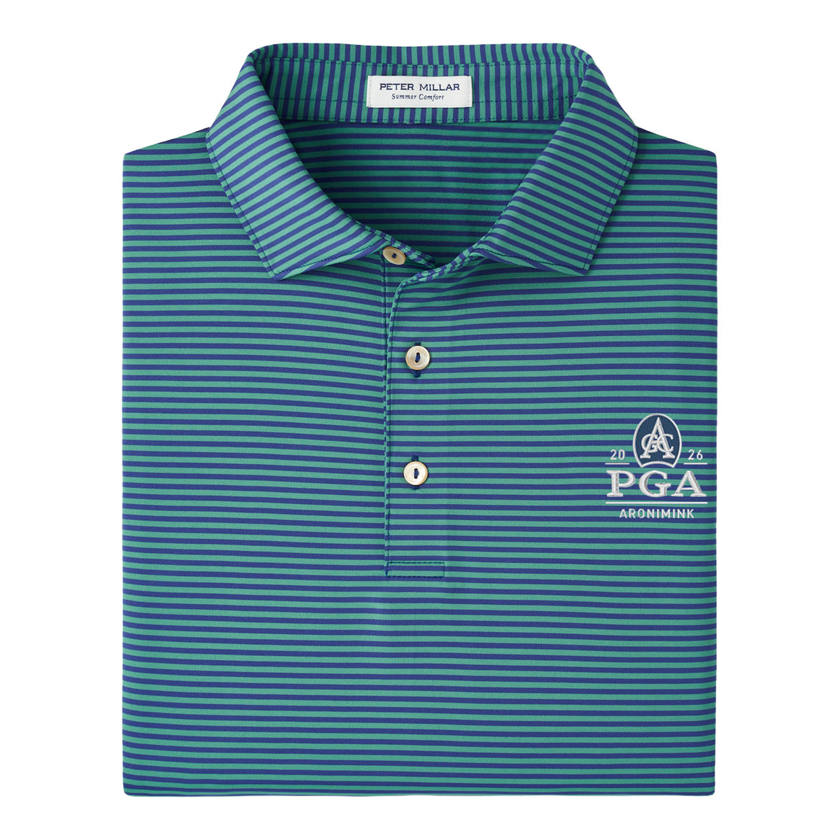 PETER MILLAR 2026 PGA CHAMPIONSHIP HALES PERFORMANCE JERSEY POLO IN SPORT NAVY - PAG