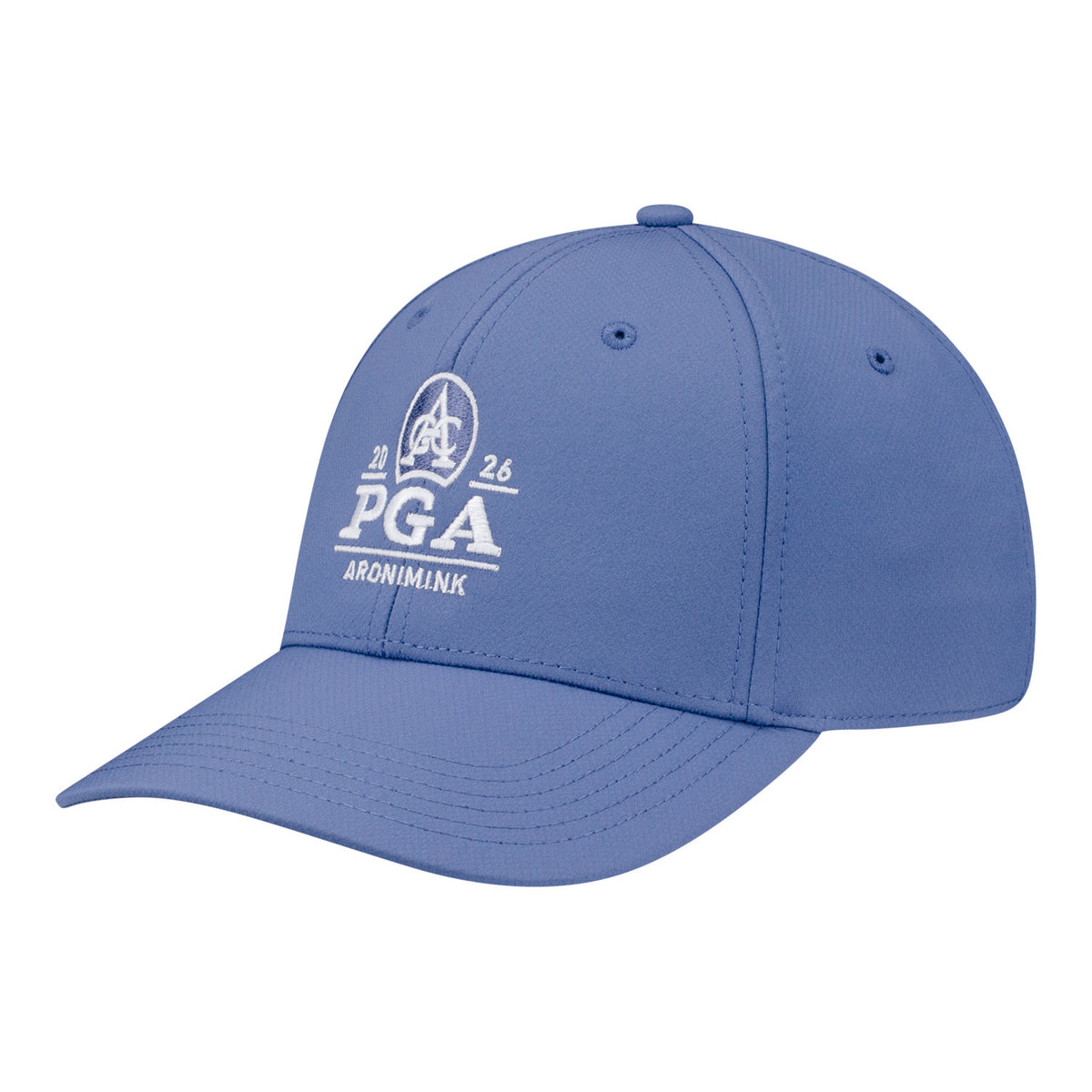 AHEAD 2026 PGA CHAMPIONSHIP STRATUS LOGO & KEYSTONE PERFORMANCE HAT IN MINERAL - PAG