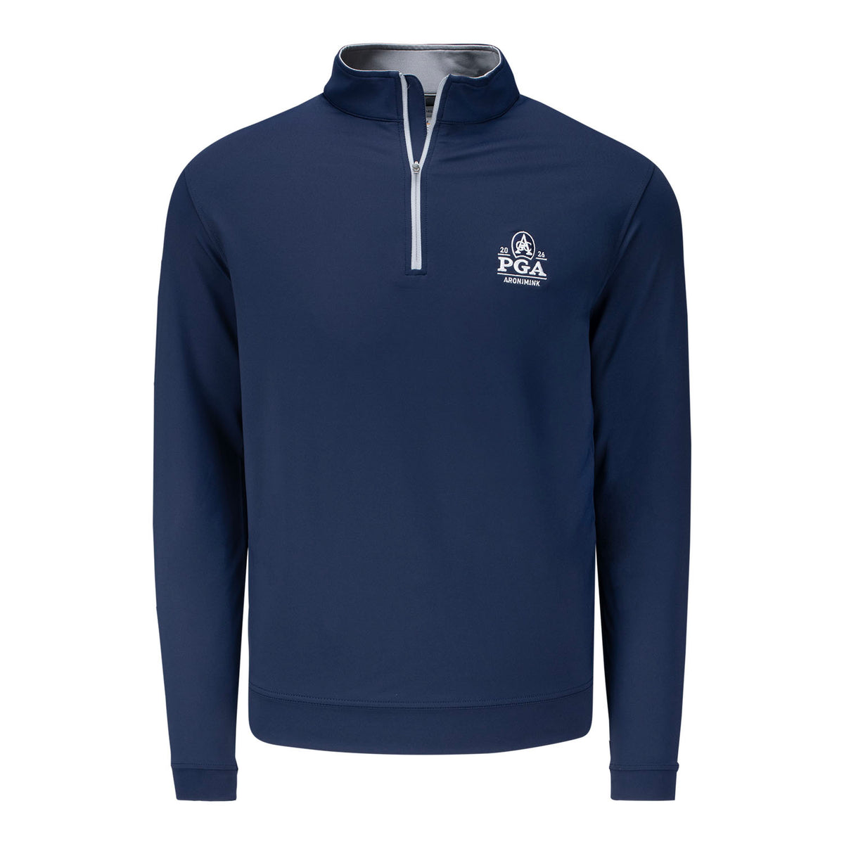 PETER MILLAR 2026 PGA CHAMPIONSHIP SOLID PERTH QUARTER ZIP IN NAVY - PAG