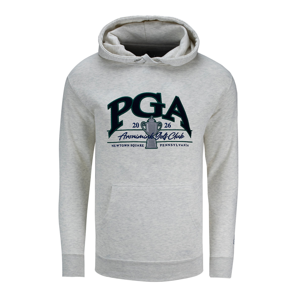 AHEAD 2026 PGA CHAMPIONSHIP APPLIQUE HOODIE IN OATMEAL HEATHER - PAG
