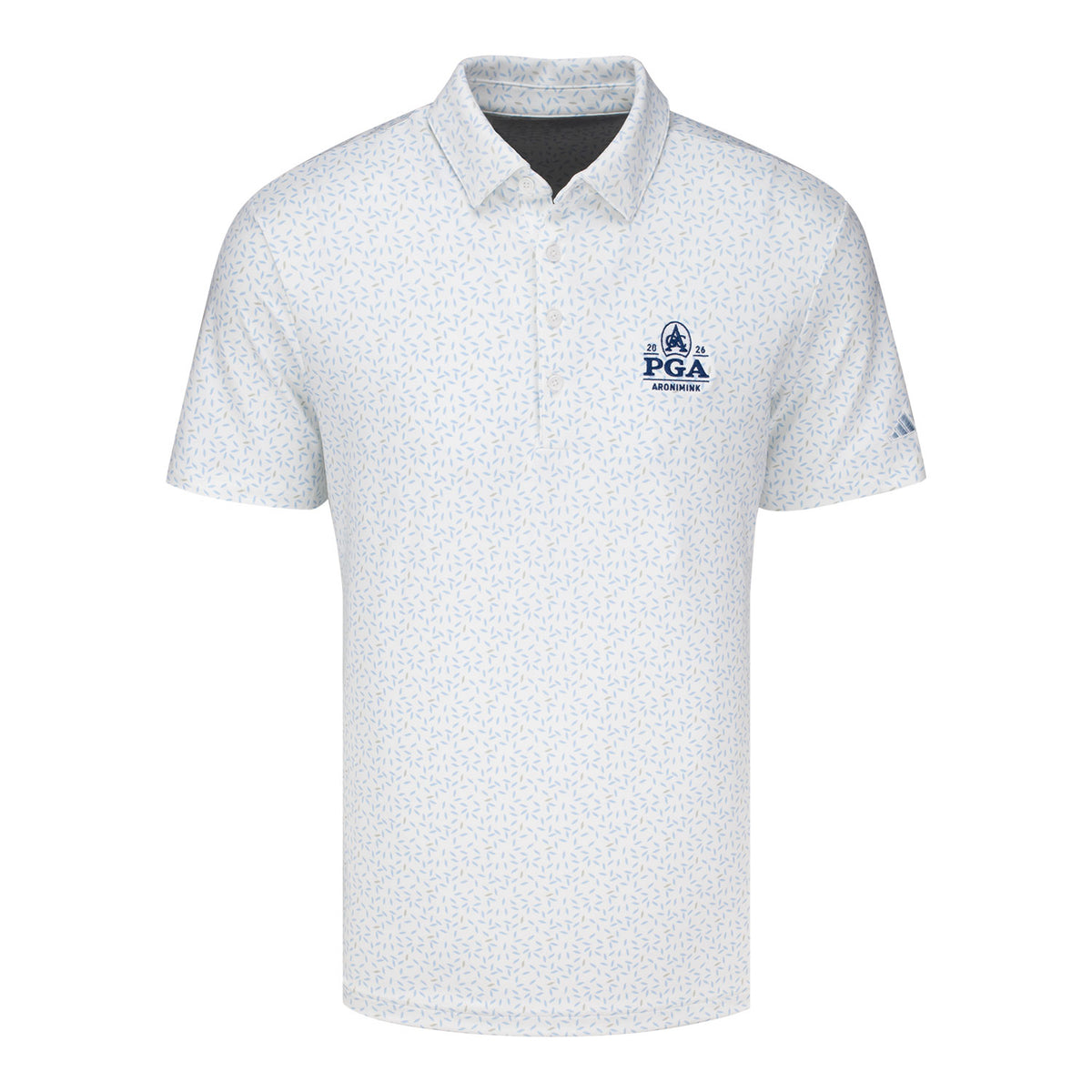ADIDAS 2026 PGA CHAMPIONSHIP SOFT PRINT POLO IN WHITE - PAG
