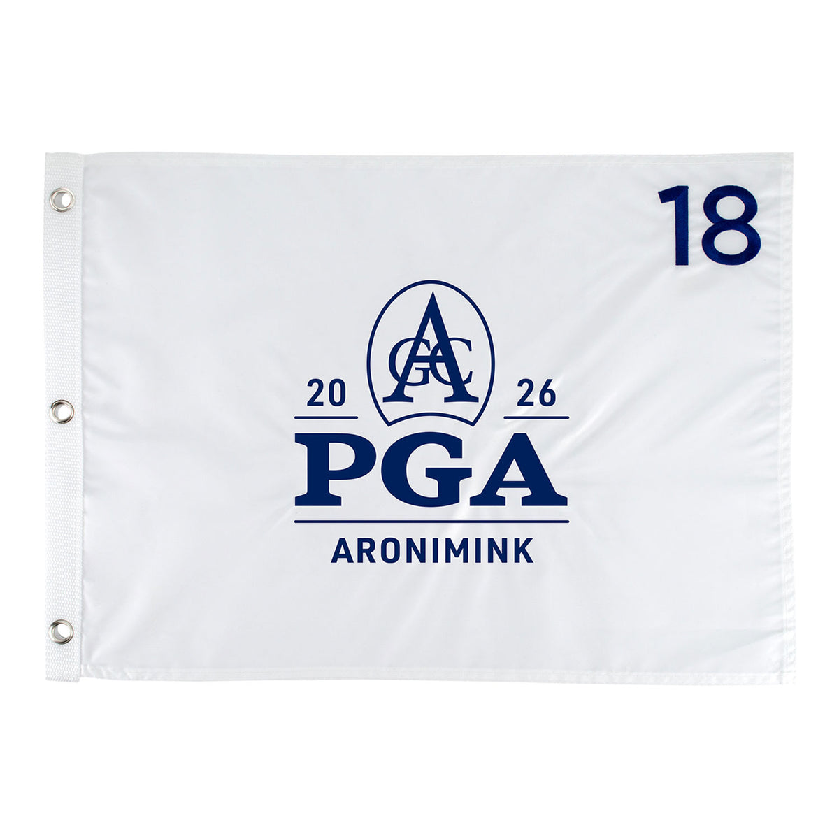 AHEAD 2026 PGA CHAMPIONSHIP EMBROIDERED FLAG IN WHITE - PAG