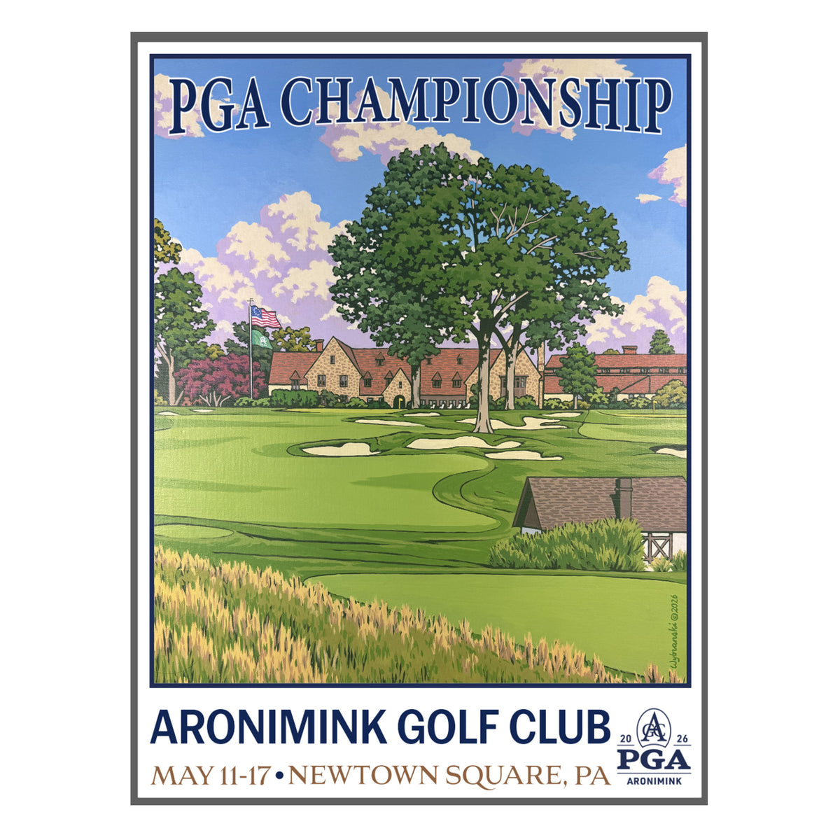 LEE WYBRANSKI 2026 PGA CHAMPIONSHIP POSTER - PAG