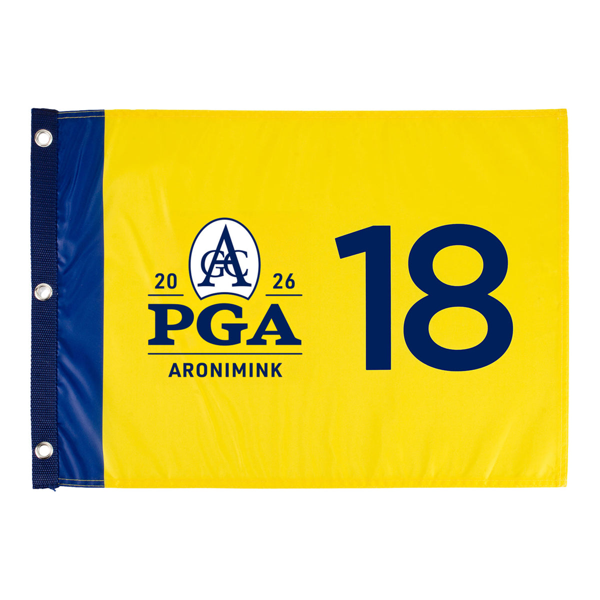 AHEAD 2026 PGA CHAMPIONSHIP SCREENED FLAG IN YELLOW - PAG