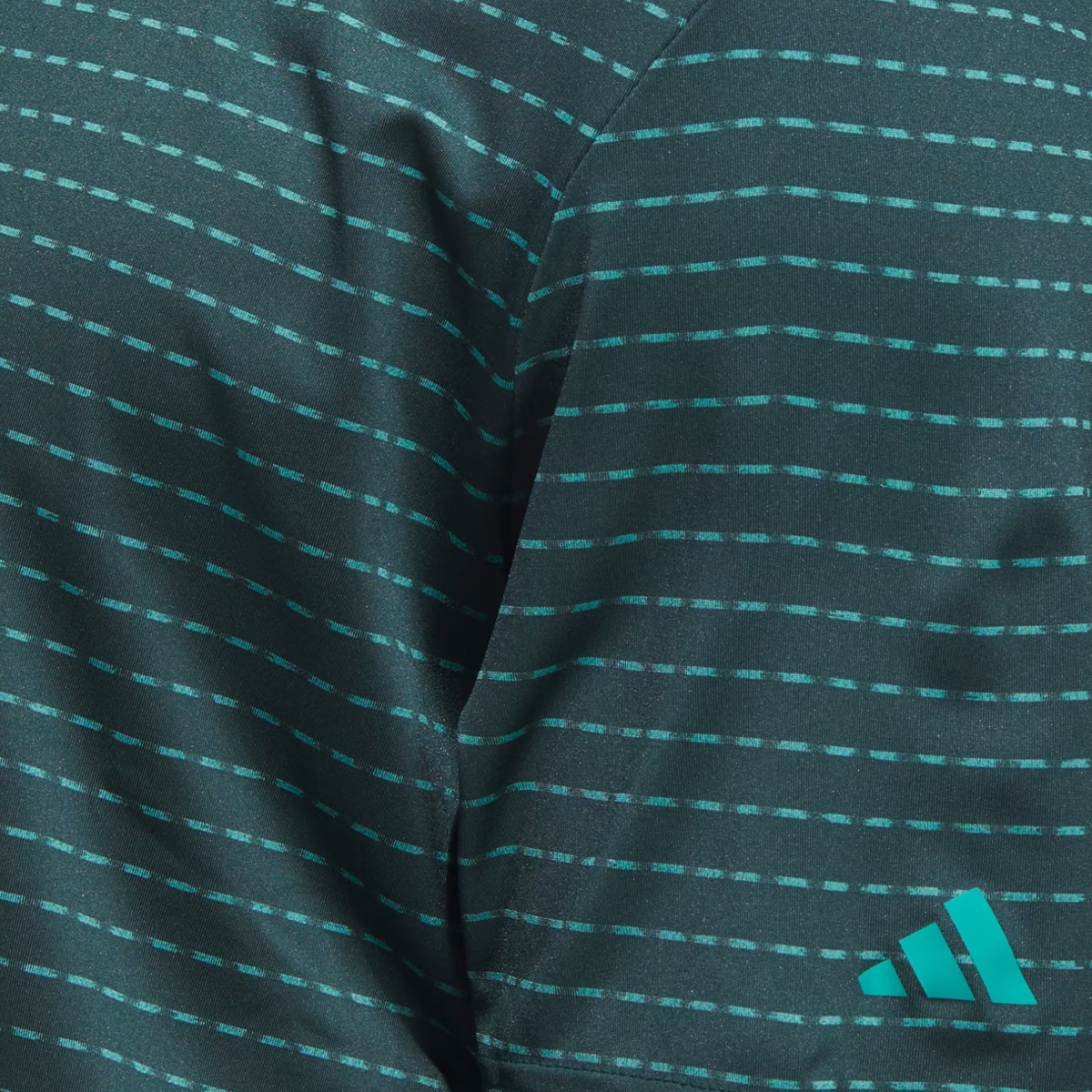 ADIDAS 2026 PGA CHAMPIONSHIP DASH STRIPE POLO IN COLLEGIATE GREEN - PAG
