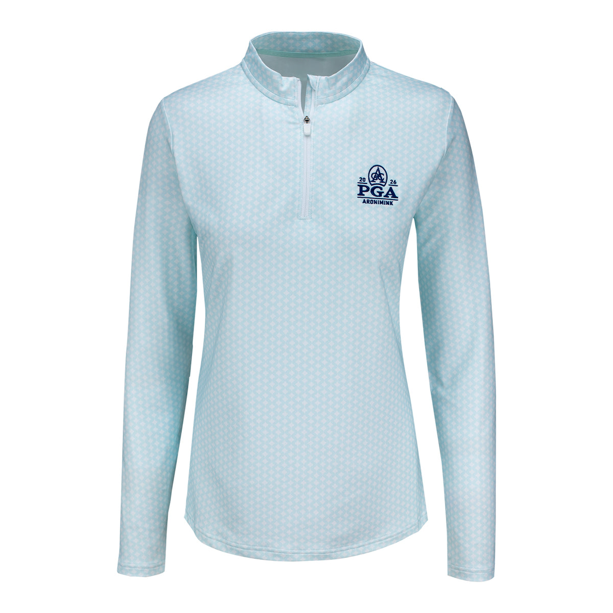 FOOTJOY 2026 PGA CHAMPIONSHIP WOMEN’S QUARTER ZIP IN GLACIAL BLUE PRINT - PAG