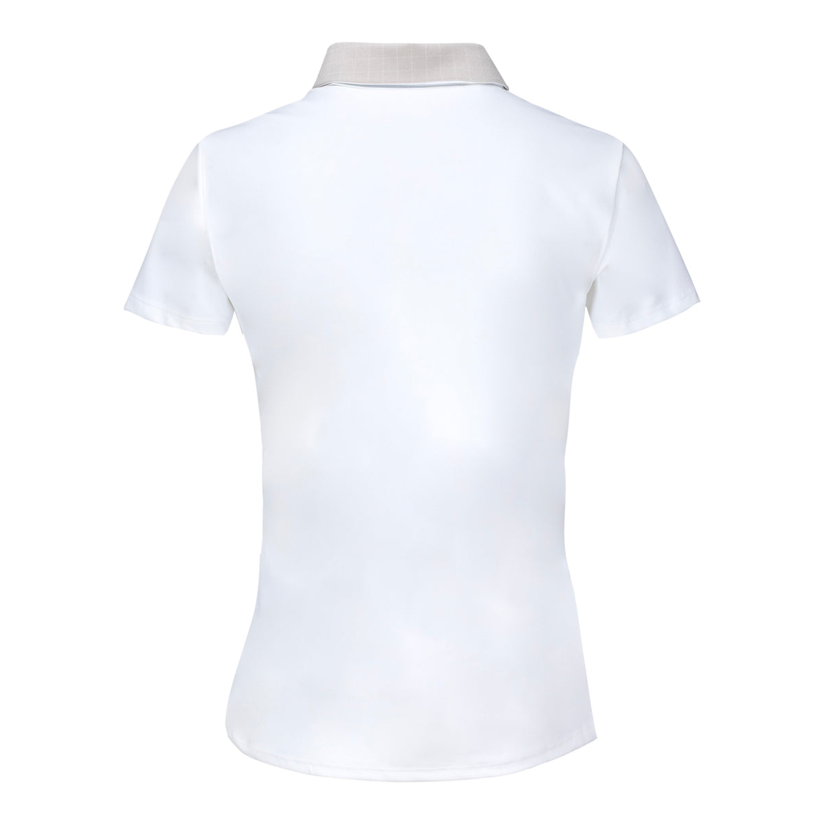 ADIDAS 2026 PGA CHAMPIONSHIP WOMEN’S GRID PATTERN POLO IN BEIGE - PAG