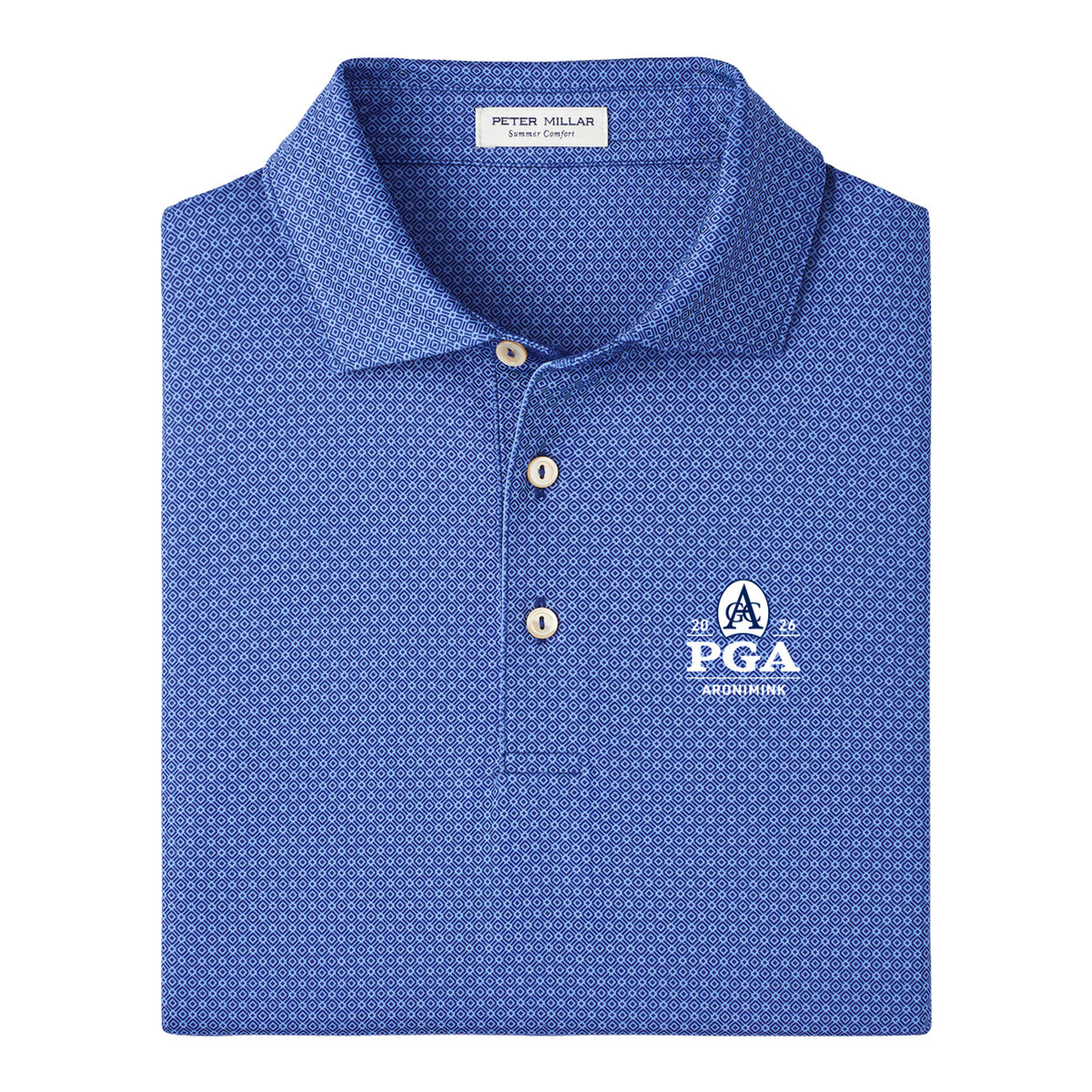 PETER MILLAR 2026 PGA CHAMPIONSHIP AXLE GEO POLO IN SPORT NAVY - PAG