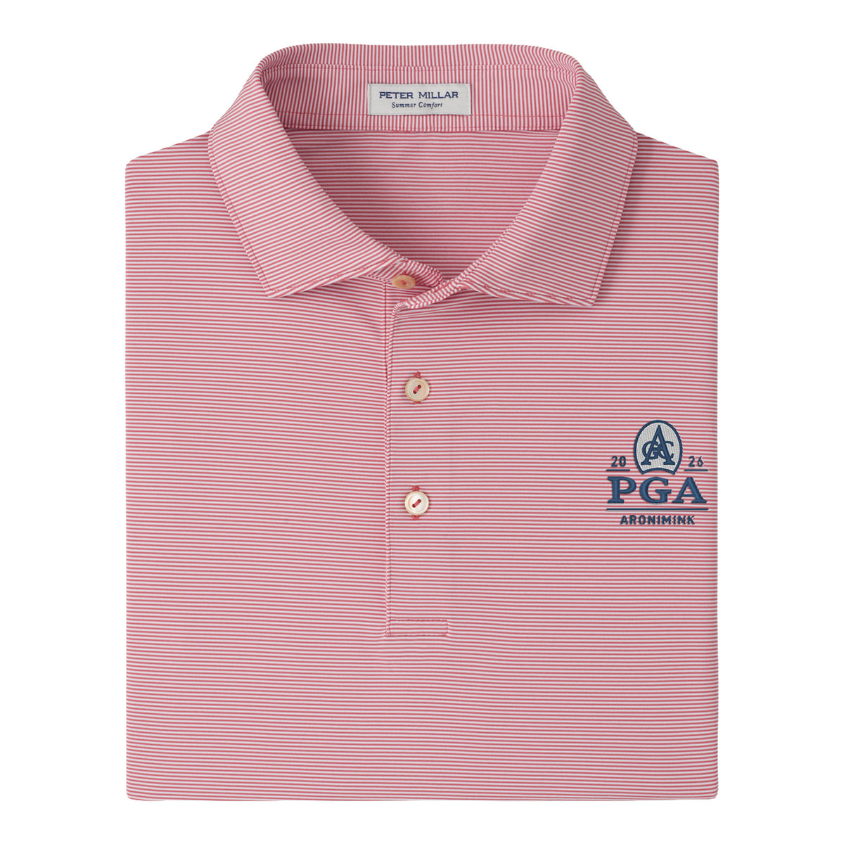 PETER MILLAR 2026 PGA CHAMPIONSHIP JUBILEE PERFORMANCE JERSEY POLO IN CHILI RED - PAG