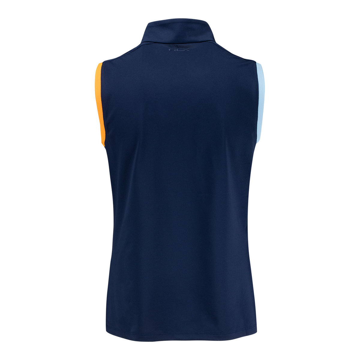 RALPH LAUREN 2026 PGA CHAMPIONSHIP WOMEN’S TRICOLOR SLEEVELESS POLO IN NAVY - PAG