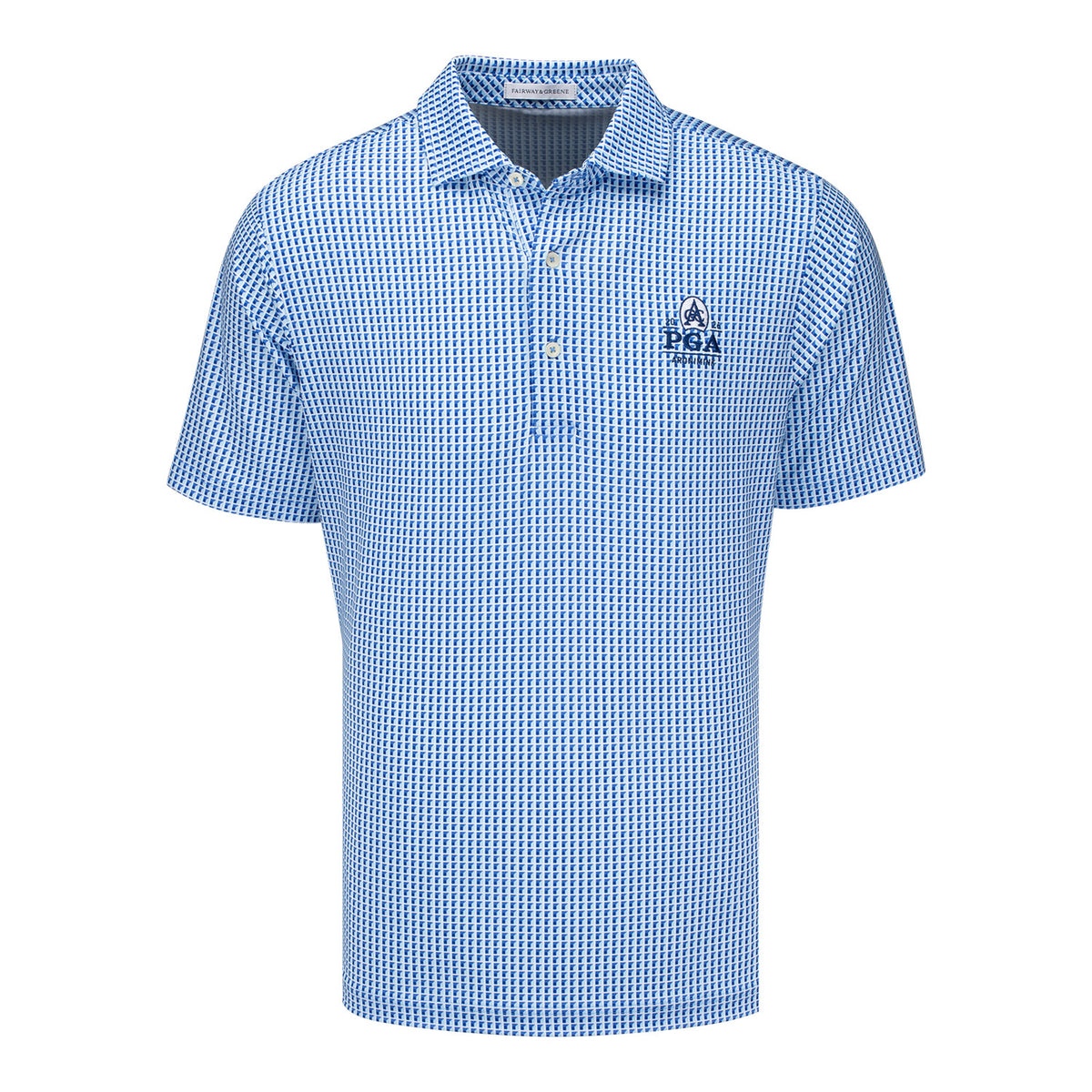 FAIRWAY & GREENE 2026 PGA CHAMPIONSHIP WENHAM PRINT POLO IN WHITE - PAG
