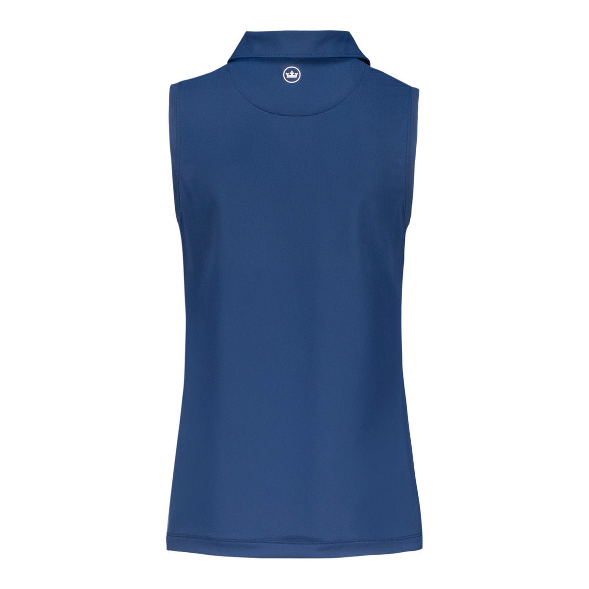 PETER MILLAR 2026 PGA CHAMPIONSHIP WOMEN’S BANDED SPORT MESH SLEEVELESS POLO IN NAVY - PAG