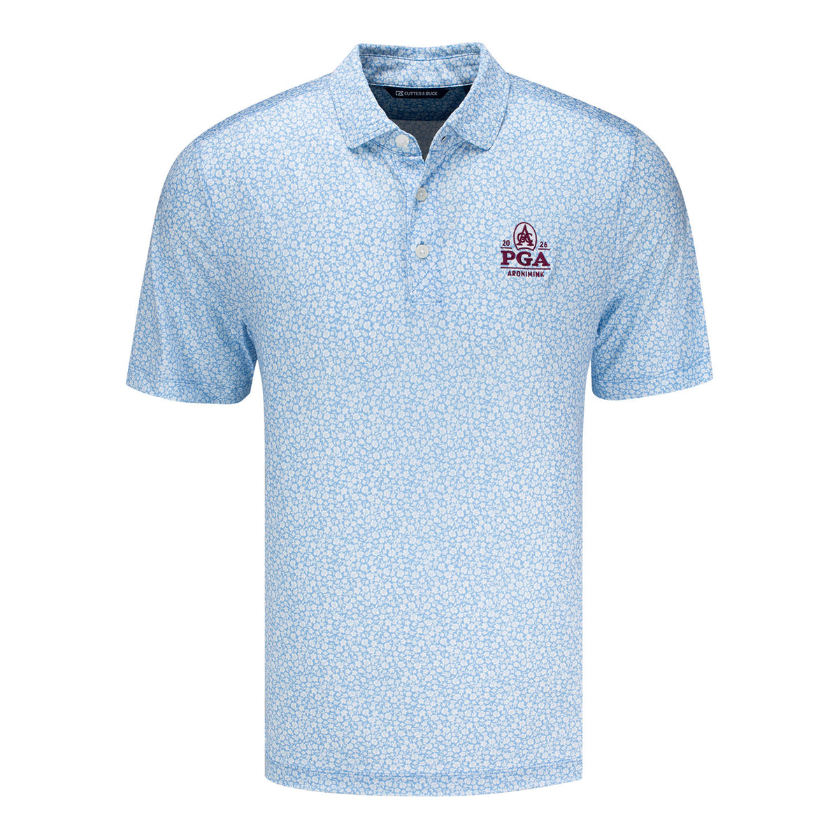 CUTTER & BUCK 2026 PGA CHAMPIONSHIP X PHILADELPHIA PHILLIES CO-BRAND POLO IN ATLAS BLUE - PAG